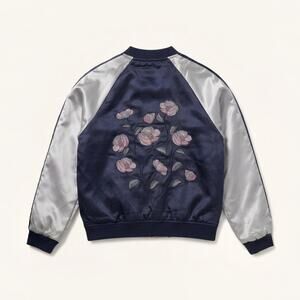 Maddie x Nordstrom Reversible Sukajan Bomber Jacket Kids L Womens XS
